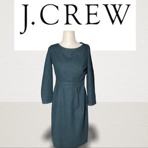 J. Crew Classy Long Sleeve Pleated Dress